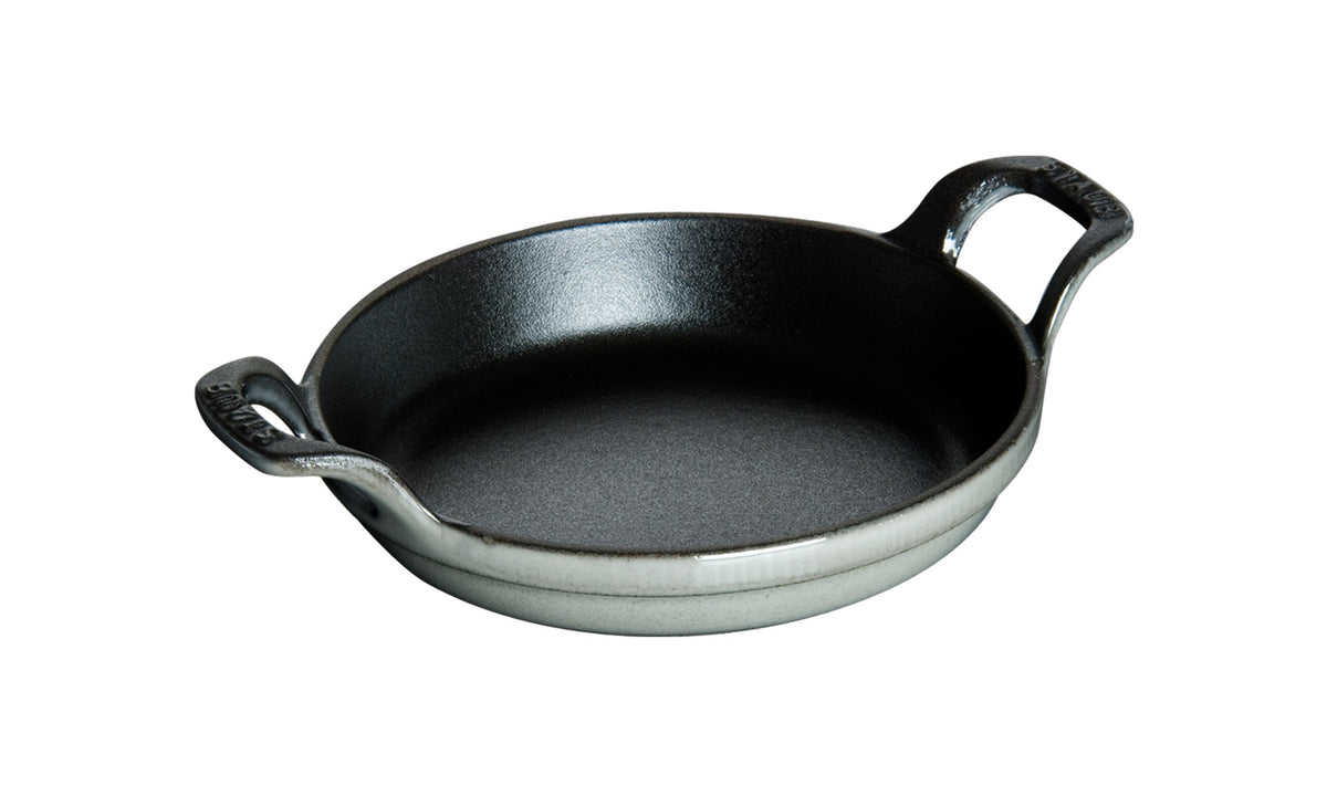 staub Dish 40509-544 Mini Round Dish, Gray, 4.7 inches (12 cm) Au Gratin Dish, Induction Compatible