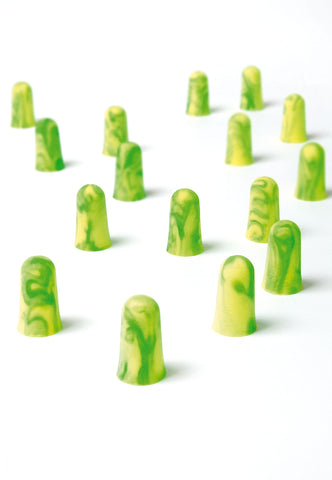 Moldex Pura Fit SNR 36dB Earplugs, Polyurethane Foam, Green, Classic Style, 25 Pair