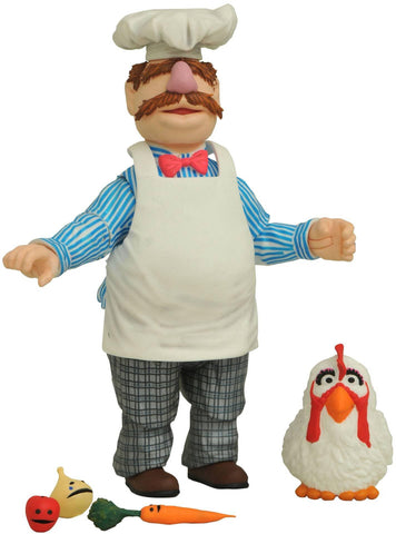 Diamond Select Toys The Muppets Best of Series 2: Swedish Chef with Kitchen Action Figure, Multicolor Small