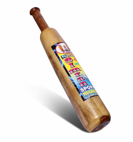 SIMRAN SPORTS Wooden 6KG Mugdar with Free PVC Hand Grip