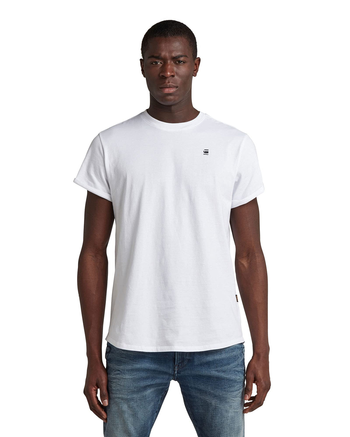 G-Star Raw Men's Lash Crew Neck Short Sleeve T-Shirt, White, X-Large