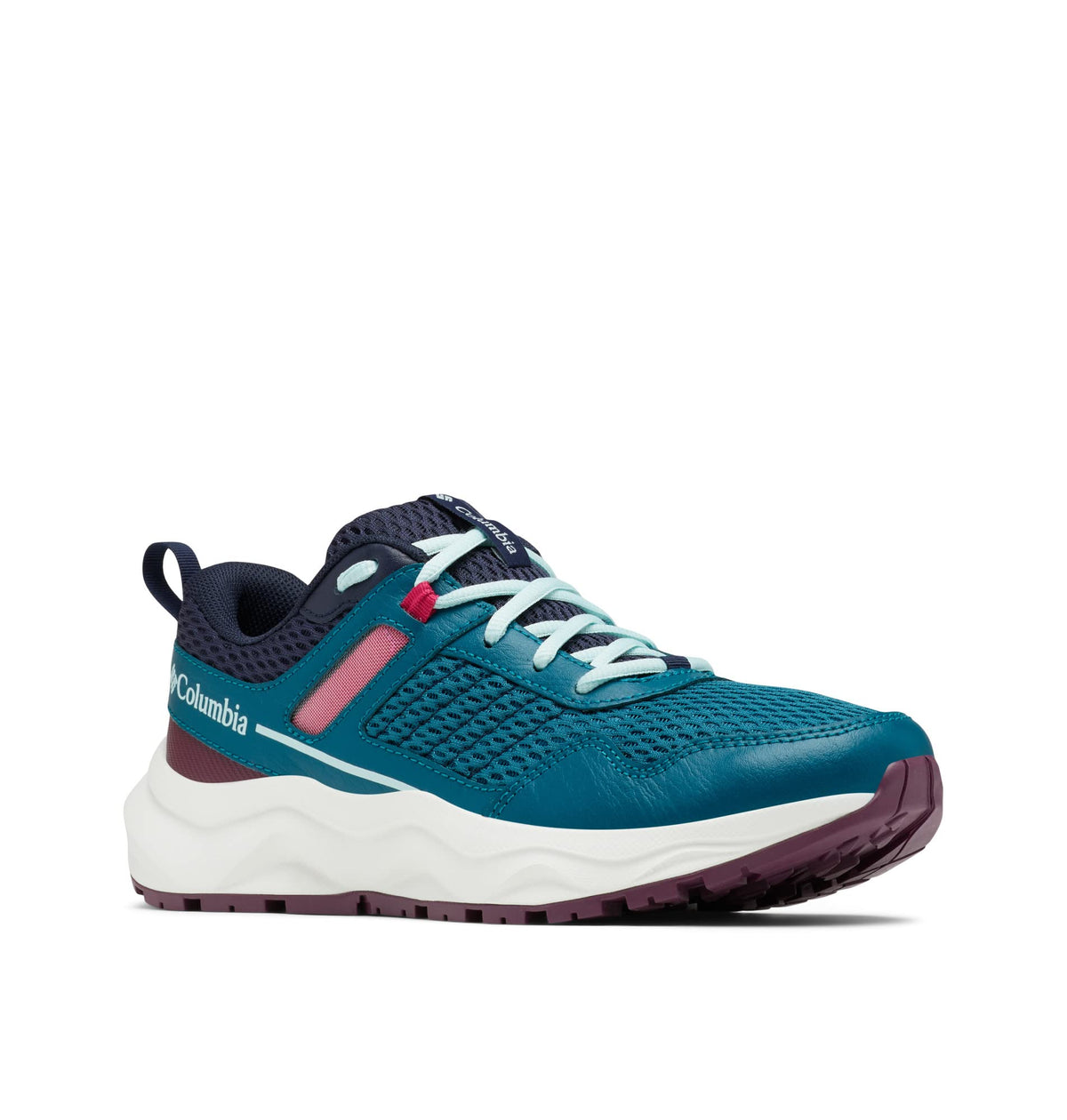 Columbia Women's Plateau Hiking Shoe, Deep Water/ICY Morn, 11