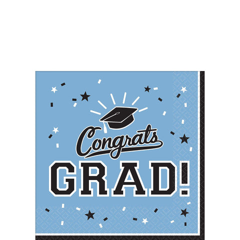 School Colors Pride Beverage Napkins - 5"x 5" | Pack of 36