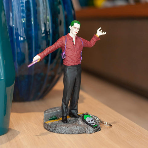 DC Suicide Squad Joker Finders Keypers Statue | Official Suicide Squad Key Holder Figure | 10 Inches Tall