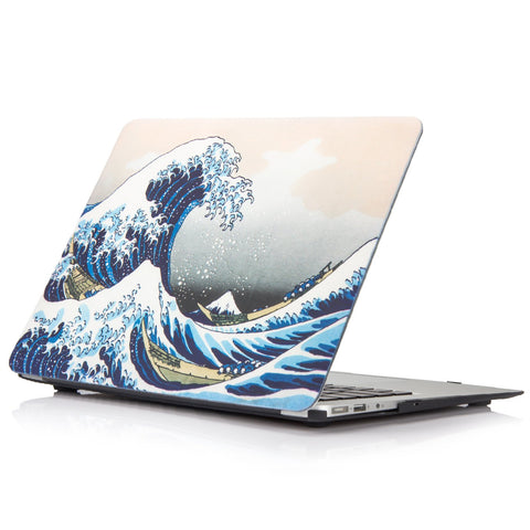 AUSMIX for MacBook Pro 13 inch 2020 2021 2022 Case M2 A2338 M1 A2251 A2289 with Touch Bar & Touch ID, Rubberized Plastic Hard Shell Cover Laptop Case for 2022 MacBook Pro 13 inch, Sea Wave