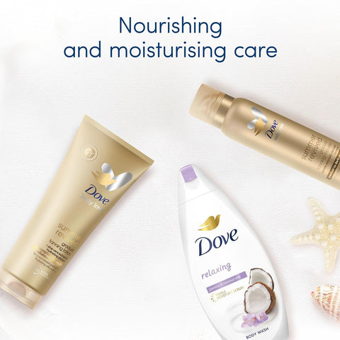 3 pack of 150ml Dove Derma Spa Gradual Self-Tan Body Mousse Medium to Dark