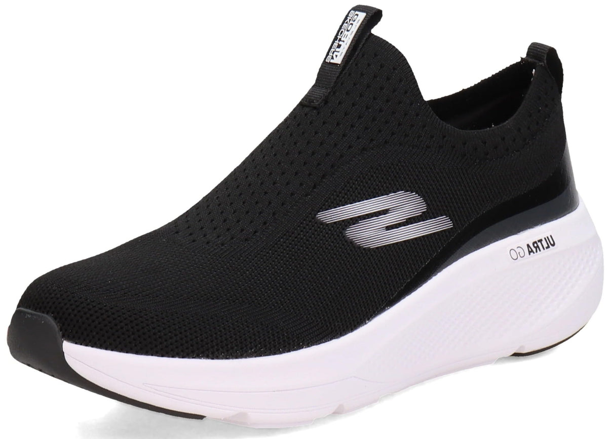 Skechers Women's Go Run Elevate-Hot Streak Shoe, Black/White, 9.5