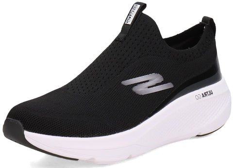 Skechers Women's Go Run Elevate-Hot Streak Shoe, Black/White, 9.5