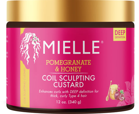 Mielle Organics Pomegranate & Honey Coil Sculpting Custard, Curly Type 4 Hair 340 g