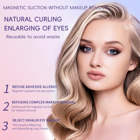 Generic Aerliss Magnetic Lashes, Ez Bella Magnetic Lashes,Natural Looking Magnetic Eyelashes That Are Reusable, No Glue or Eyeliner Required(Plump 2 pairs)