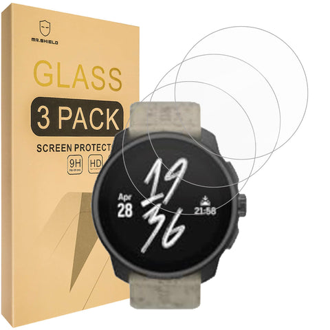 Mr.Shield Screen Protector compatible with Suunto Race S [Tempered Glass] [3-PACK] [Japan Glass with 9H Hardness]