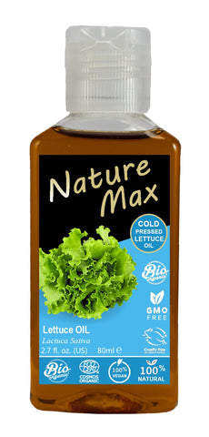 Nature Max Lettuce Oil Natural Undiluted Pure For Hair & Skin Care Cold Pressed Premium (1 Pack = 2.7 oz / 80 ml) ??? ????