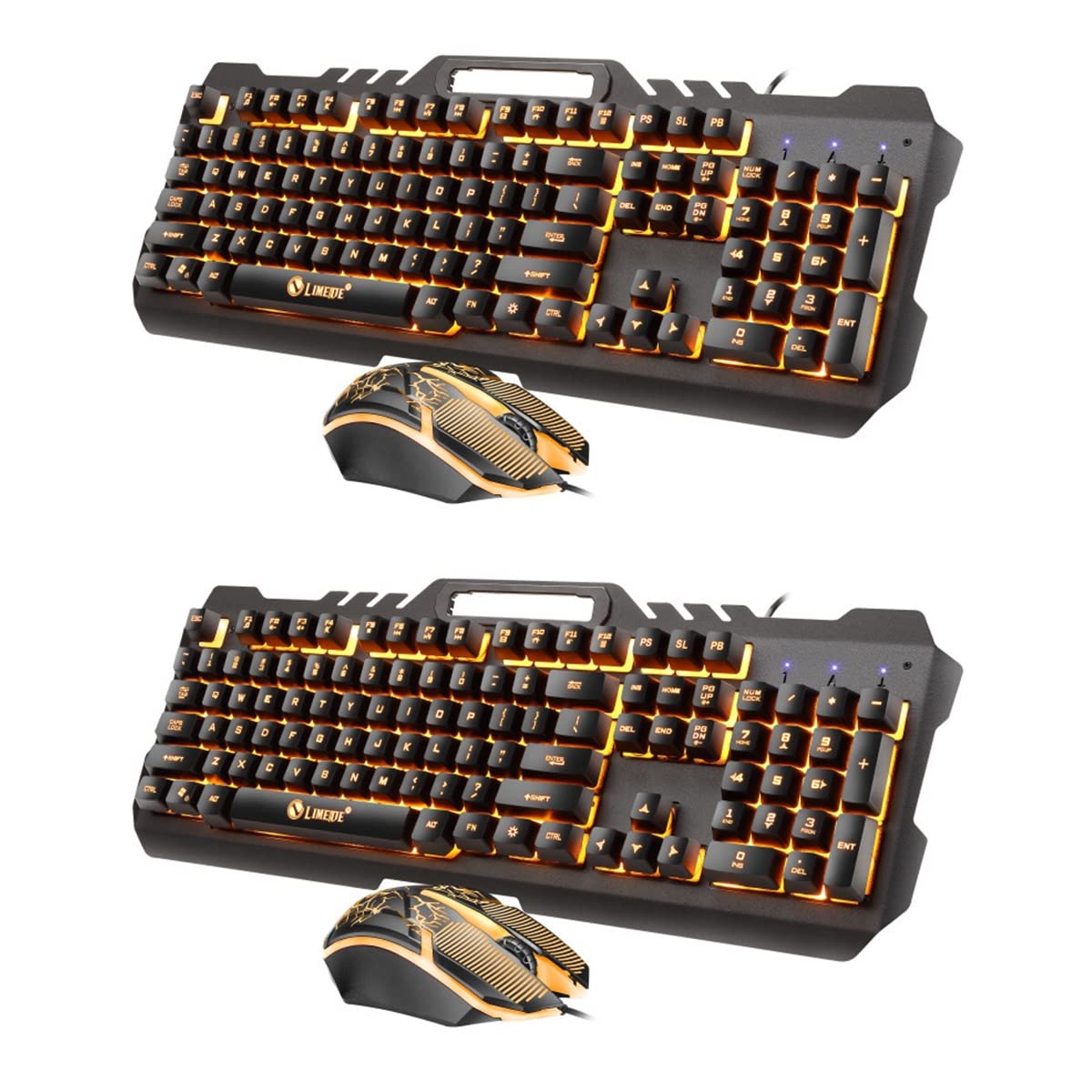 SOLUSTRE 2 Sets Keyboard Set Backlight Computer Gaming Backlit Keyboard Gaming Keyboard Modern RGB Keyboard Computer Keyboards Wired Mouse Wired Keyboard and Mouse abs Combination Shine t21