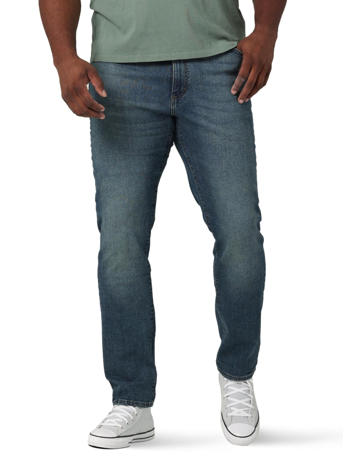 Lee Men's Big & Tall Extreme Motion Athletic Taper Jean Mega 40W x 36L