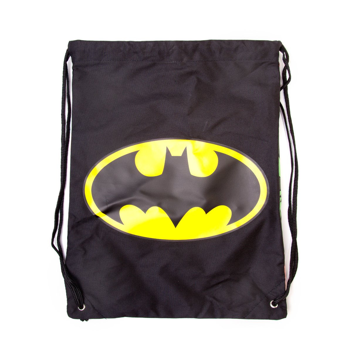 Batman Double-Sided Gym Bag with Classic Logo and Comic Strip