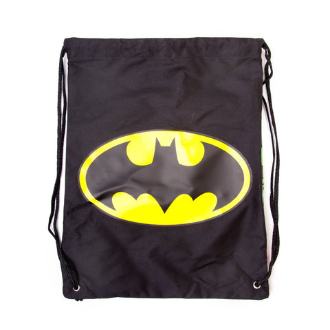 Batman Double-Sided Gym Bag with Classic Logo and Comic Strip