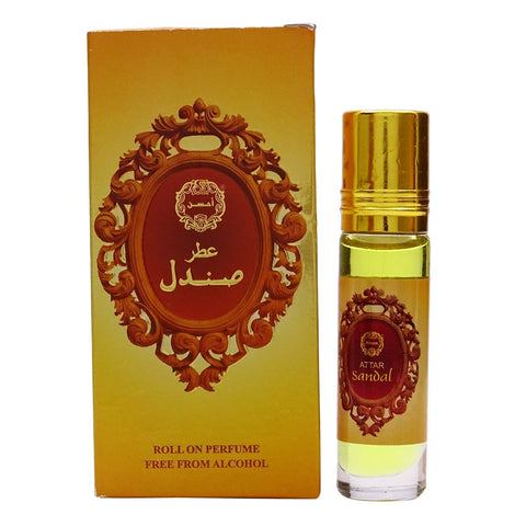 Ahsan Sandal Attar Roll On Perfume 100% Pure And Natural - 8 ml
