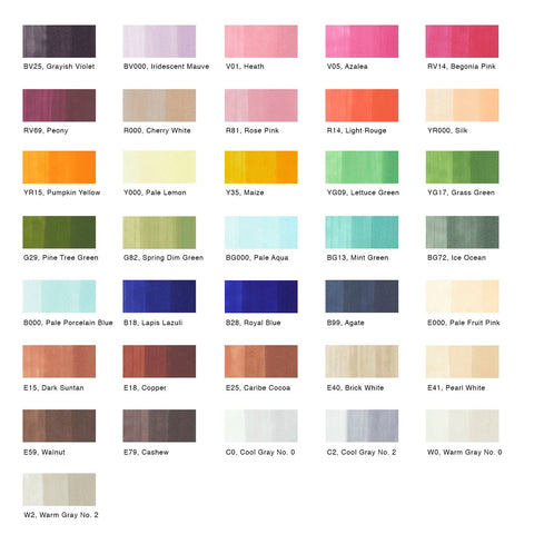 COPIC ciao Set of 36pc E colors