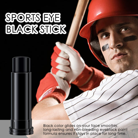 FREEORR 3 Pcs Face Body Paint Stick,Eye Black Stick Softball/Baseball, Eyeblack Stick for Sports, Sports Eye Stick Football Black Body Paint for Baseball/Football/Halloween/Costume Parties