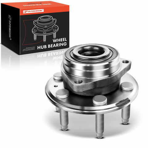 A-Premium Front or Rear Wheel Bearing and Hub Assembly with 6-Lug Compatible with Cadillac SRX 2010-2016, Saab 9-4X 2011