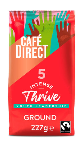 Cafédirect Thrive Intense Roast Fairtrade Ground Coffee 200 g (Pack of 6)