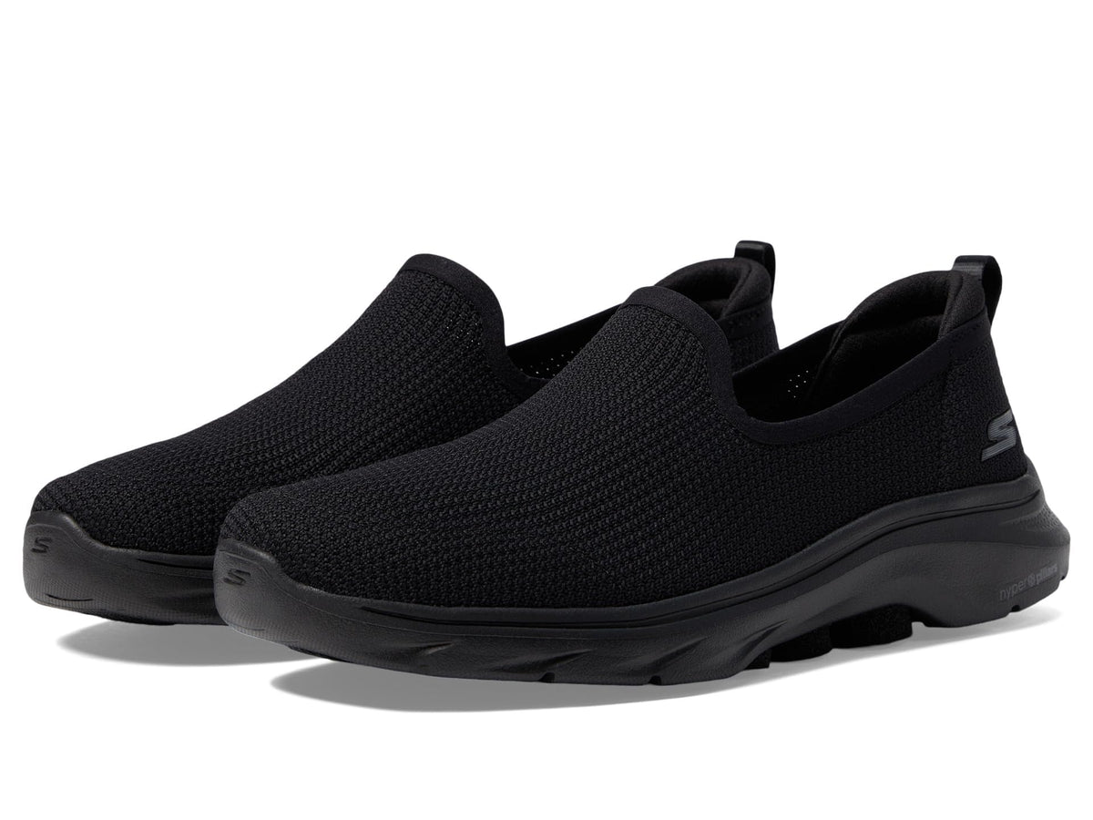 Skechers Women's Go 7-Ivy Casual Slip On Walking Sneaker, Black, 7.5