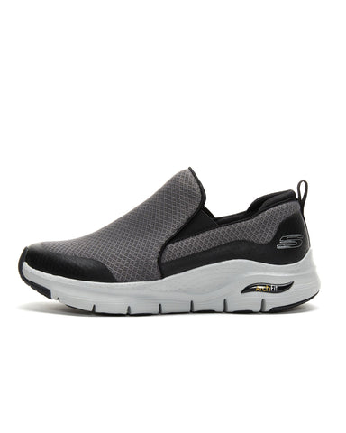 Skechers Men's Arch FIT BANLIN Oxford, Charcoal/Black, 13 M US