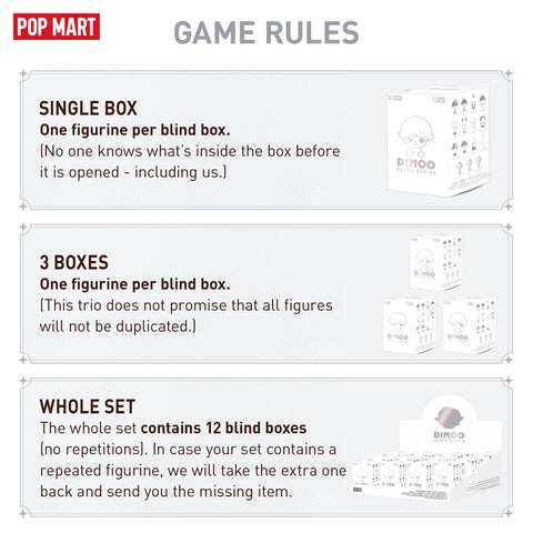 POP MART DIMOO Retro Blind Box Figures, Random Design Toys for Modern Home Decor, Collectible Toy Set for Desk Accessories, 1PC
