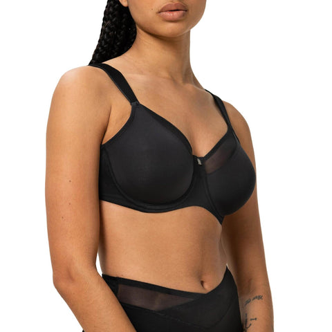 Triumph Womens True Shape Sensation W01 Minimizer Bra, Black, 32D UK