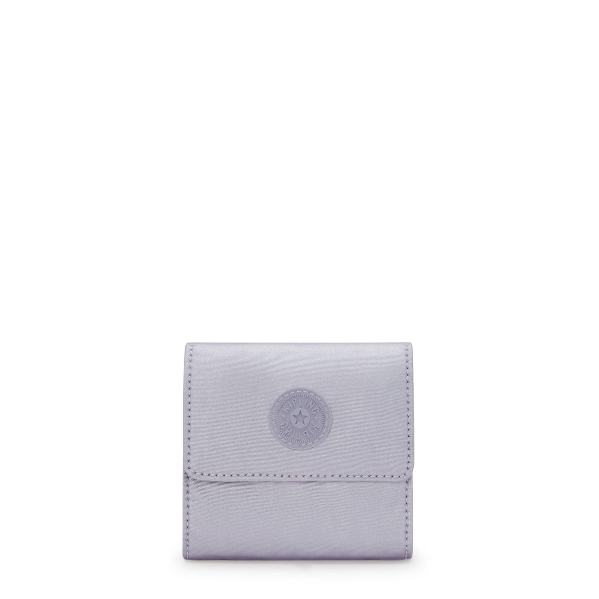 Kipling Women's Cece, Purse, Snap Closure, Metallic Small Wallet, Frosted Lilac Metallic, 4.25''L x 3.875''H x 0.5''D, Kipling Women's Cece, Purse, Snap Closure, Metallic Small Wallet