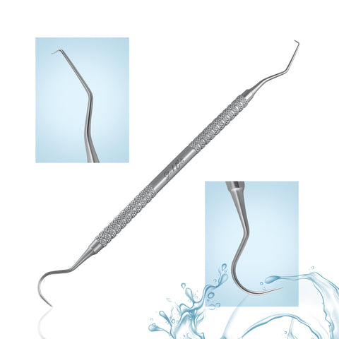 Dental Teeth Cleaning Care Kit of 2 Pcs with Tooth Pick & Mouth Mirror