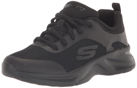 Skechers Kids Dynamatic-Swift Speed Sneaker, Black/Black, 12 US Unisex Little Kid