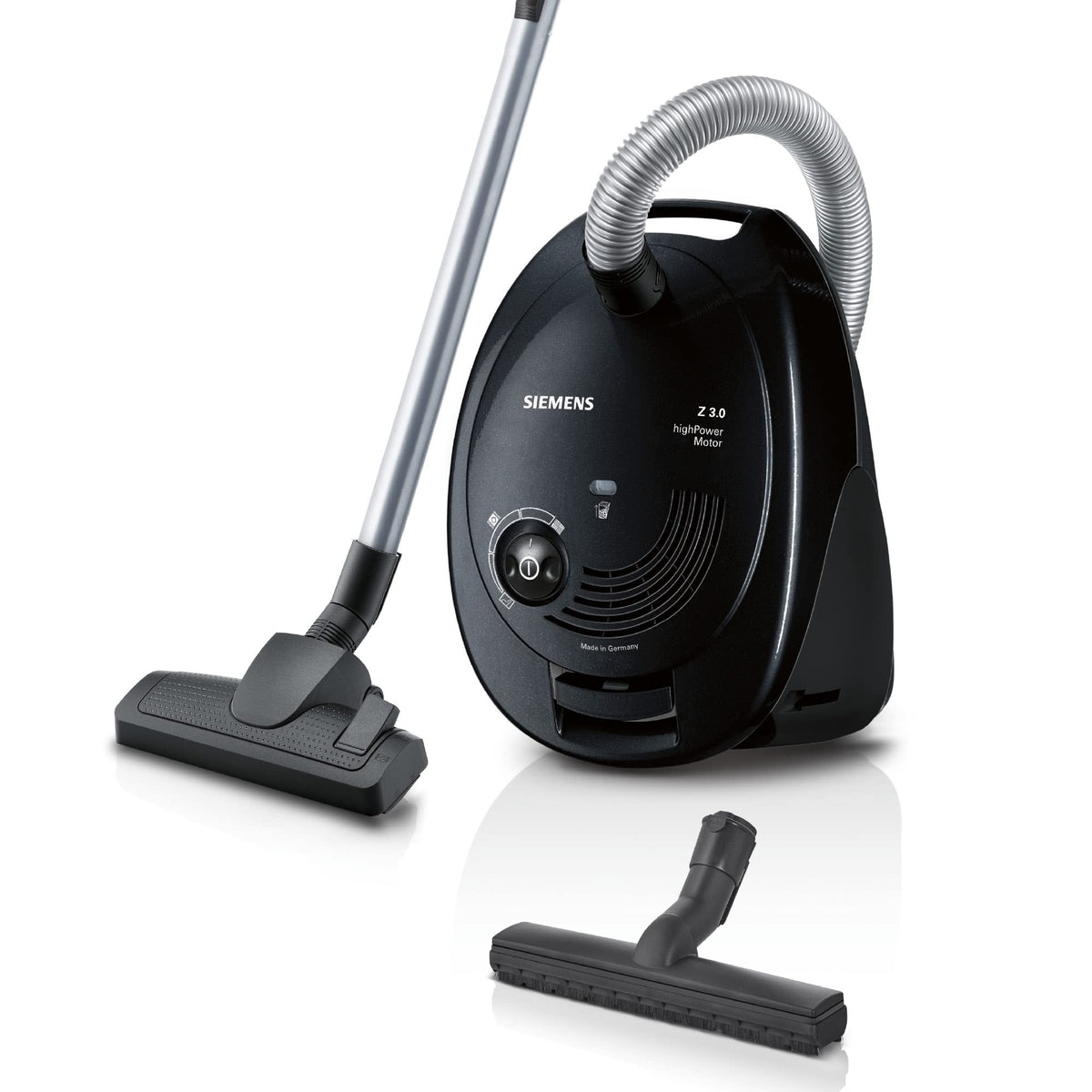 Siemens VSZ3B212 Cylinder vacuum 4L 600W B Black vacuum VSZ3B212, 600 W, B, 34 kWh, 10 A, Cylinder vacuum, Dust bag