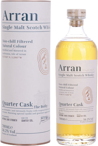 Arran Quarter Cask Single Malt Whisky 70cl, 56.2% ABV, Premium Single Malt Scotch, Isle Of Arran