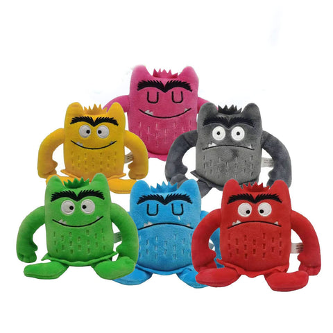 Monster Plush Toys, My Emotional Little Monster Cartoon Doll, Blue/red Monster Plush Toy, Color Plush Doll Set-1set