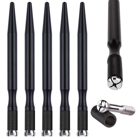 Microblading Pens 5 Piece Light Manual Tattoo Eyebrow Pens for Permanent Makeup Supplies Durable Aluminum Pen with Lock-Pin Tech Tattoo Microblading Pens (BlackÃƒÆ’Ã†â€™Ãƒâ€šÃ‚Â¯ÃƒÆ’Ã¢â‚¬Å¡Ãƒâ€šÃ‚Â¼ÃƒÆ’Ã‚Â¢ÃƒÂ¢Ã¢â‚¬Å¡Ã‚Â¬Ãƒâ€šÃ‚Â°