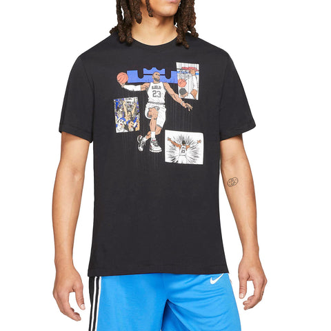 Nike Lebron Logo Men's Basketball T-Shirt DD0788-010 S (Black), Small