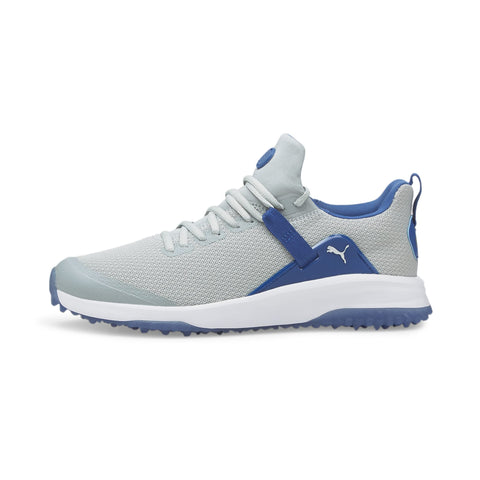 PUMA Men's Fusion Evo Golf Shoe, High-Rise/Bright Cobalt, 8.5