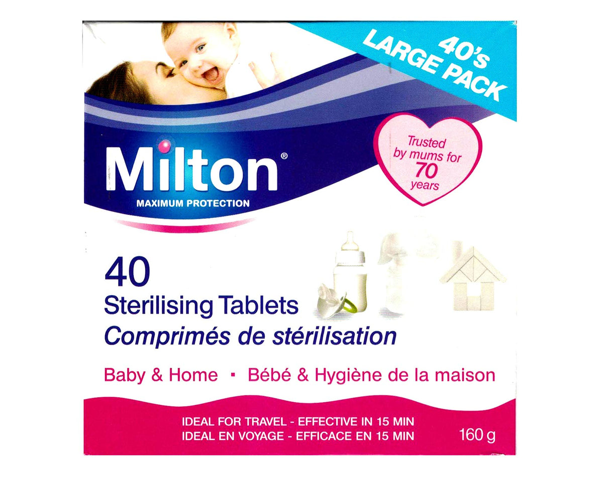 Milton Sterilising Tablets - 40 Tablets 40 Count (Pack of 1)