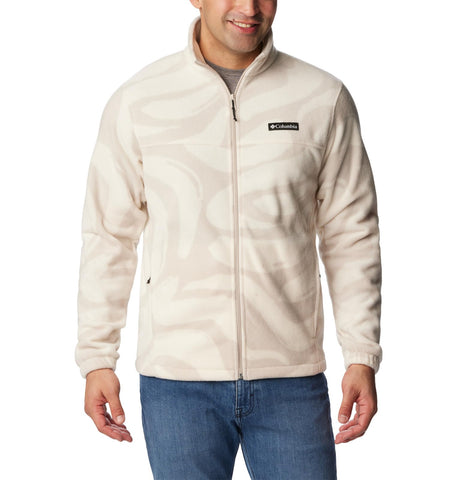 Columbia Men's Steens Mountain Printed Jacket, Dark Stone Snowdrifts Print, 2X Big