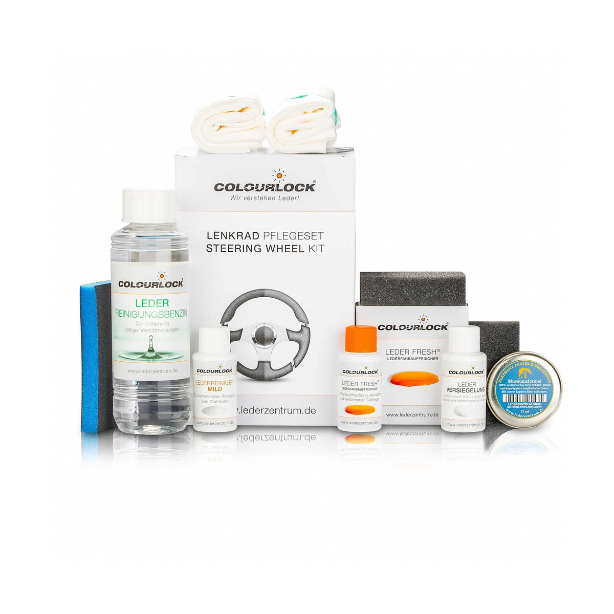 Leather Repair Kit for Steering Wheels - Black