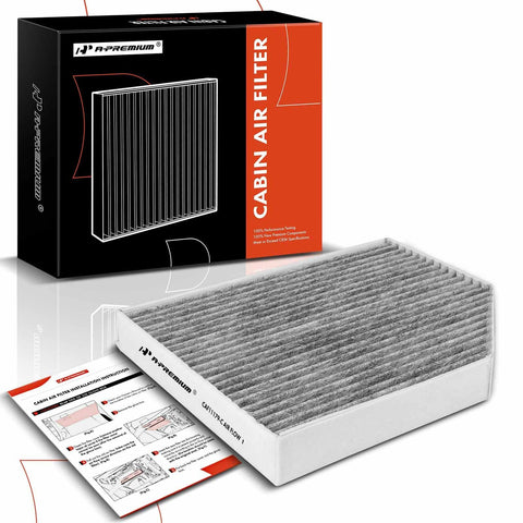 A-Premium Cabin Air Filter with Activated Carbon Compatible with Audi A4 2009-2016, A4 allroad 2013-2016, A4 Quattro, Q5, A5, A5 Quattro, allroad, RS5, S4, S5, S5 Sportback, SQ5 & Porsche Macan