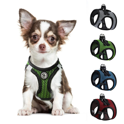 Puppy Harness,Dog Harness for Small Dogs,No Pull Step-in Harness for Medium Dogs (Green, Medium)