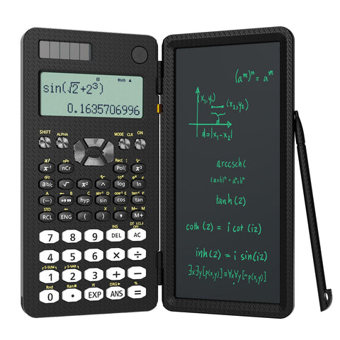 Scientific Calculator for Students, 82 MS Foldable Science Calculator with Notepad for Middle and High School Supplies (82MS-BL)