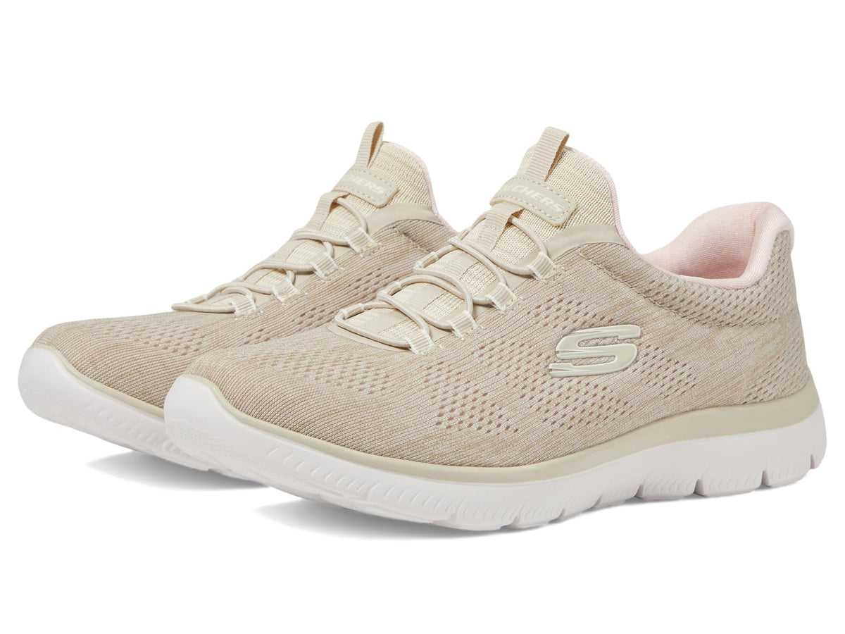 Skechers Sport Women's Women's Summits Fun Flare Sneaker, TPPK=Taupe Pink, 6.5