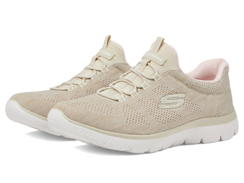 Skechers Sport Women's Women's Summits Fun Flare Sneaker, TPPK=Taupe Pink, 6.5