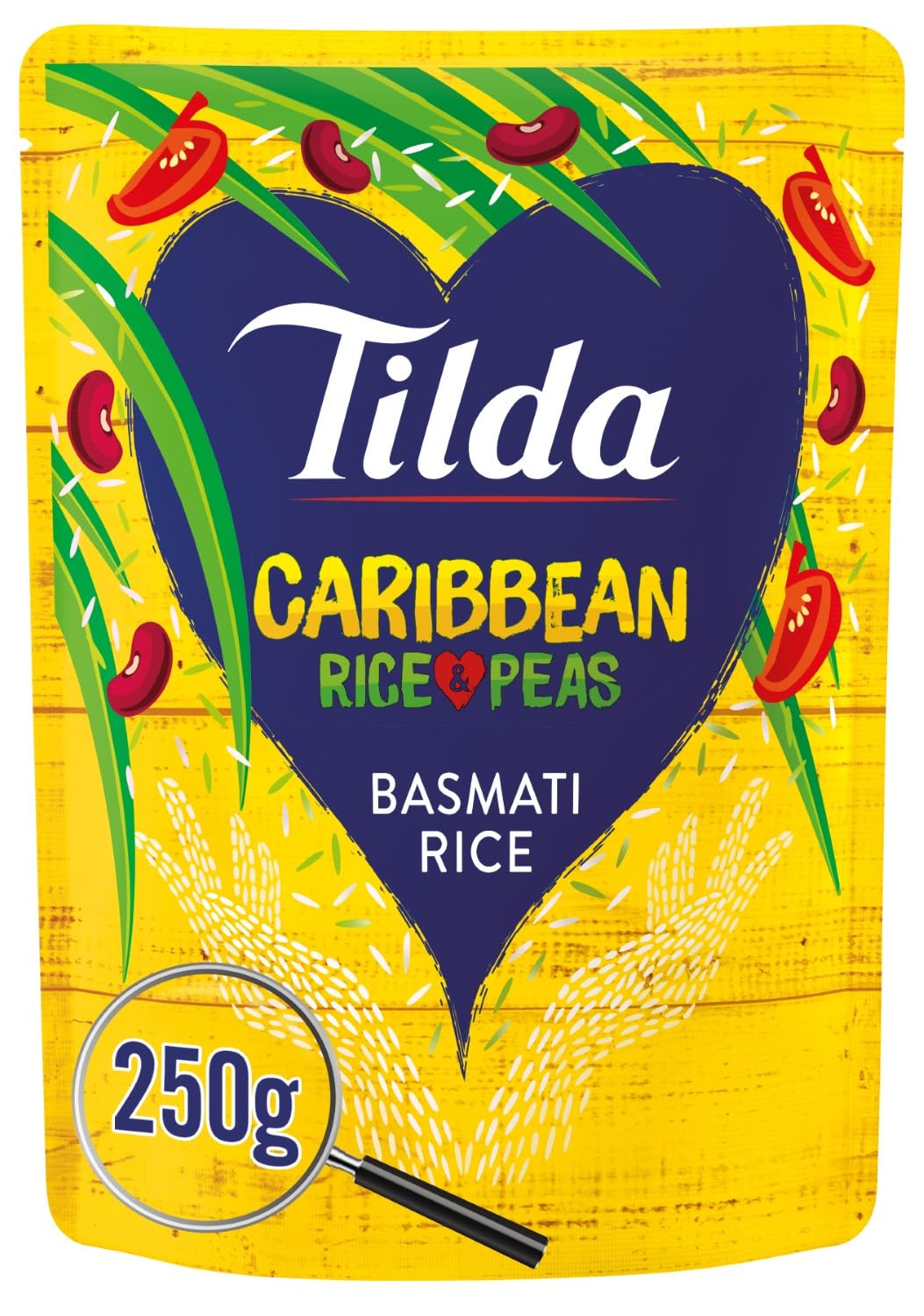 Tilda Microwave Caribbean Rice & Peas Basmati, 250g