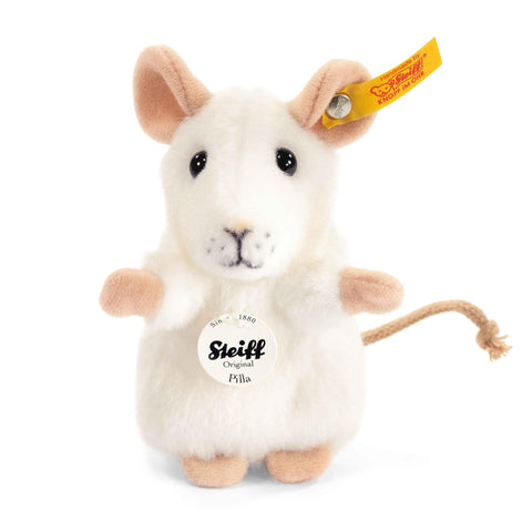 Steiff 056215 Pilla Mouse White 10cm