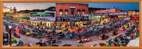 MasterPieces Sturgis Panoramic 1000 Piece Jigsaw Puzzle - 13"x39" for Adults, Family, Or Kids - Matte Finish, Eco-Friendly