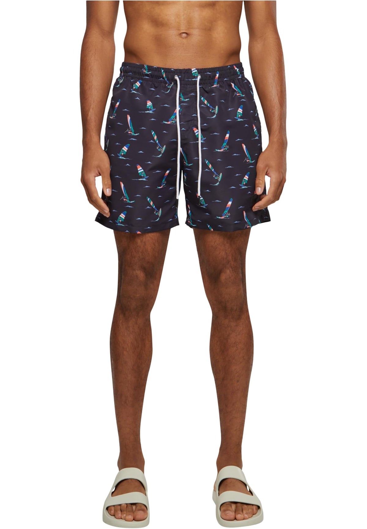 Urban Classics Men's Pattern Swim Shorts, Surf AOP, XL